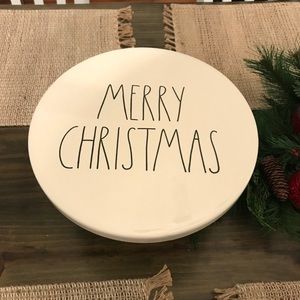 Rae Dunn Merry Christmas Cake Stand
